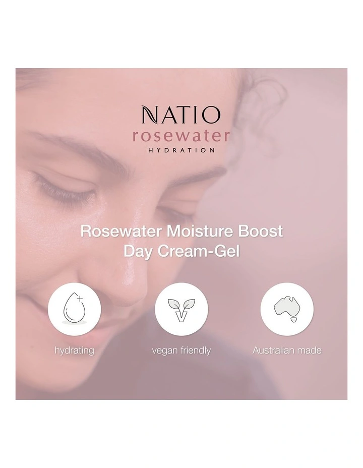 Rosewater Hydration Moisture Boost Day Cream-Gel 75ml image 6