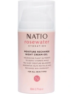 Rosewater Hydration Moisture Recharge Night Cream-Gel 80ml