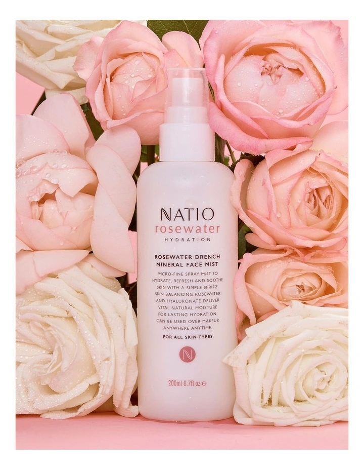 Rosewater Hydration Drench Mineral Face Mist 200ml image 2