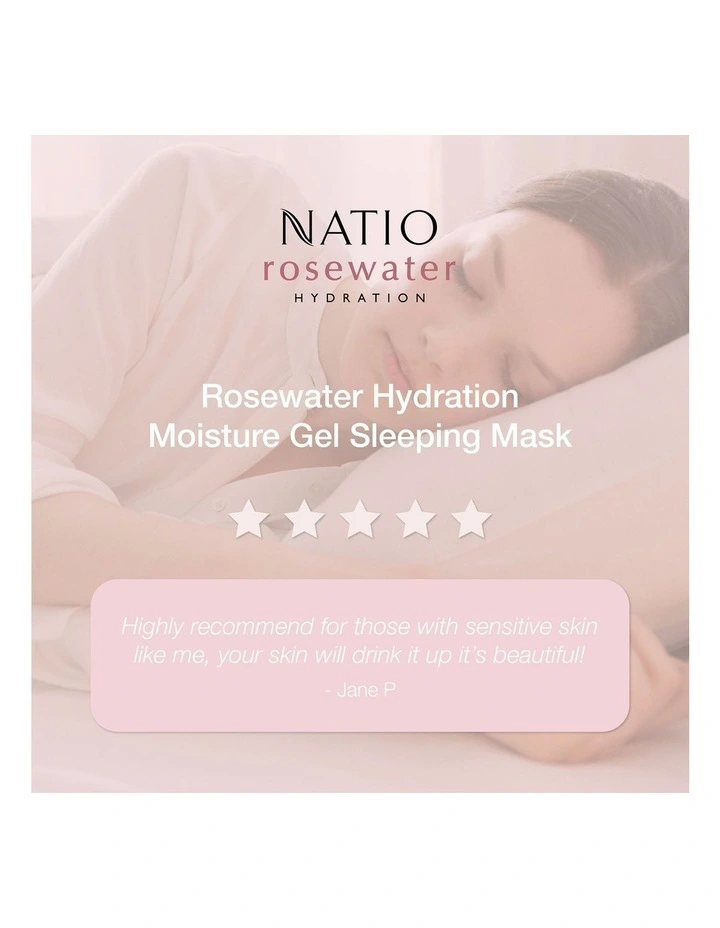 Rosewater Hydration Moisture Gel Sleeping Mask 100g image 6