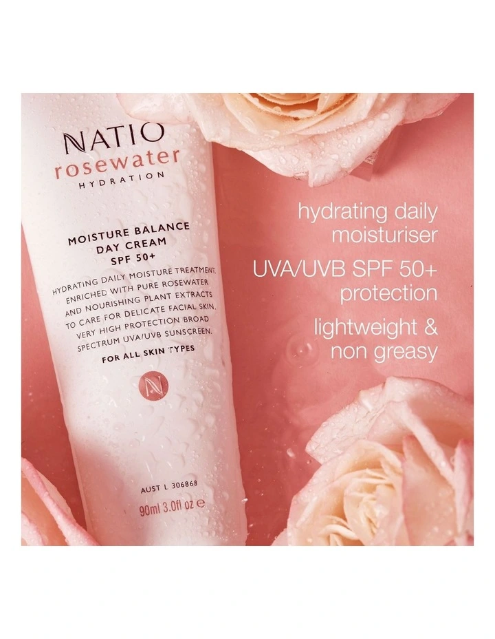 Rosewater Hydration Moisture Balance SPF 50+ Day Cream 90ml image 3