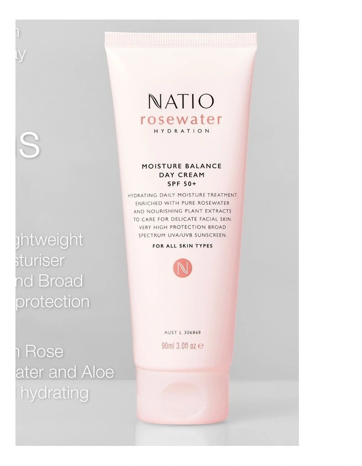 Rosewater Hydration Moisture Balance SPF 50+ Day Cream 90ml image 4