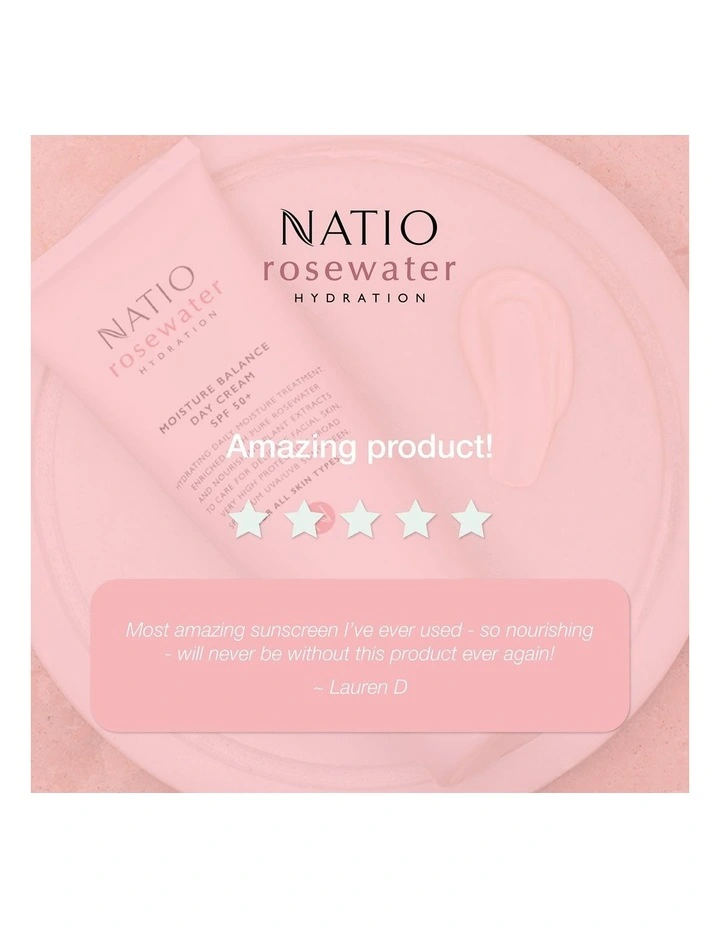 Rosewater Hydration Moisture Balance SPF 50+ Day Cream 90ml image 6