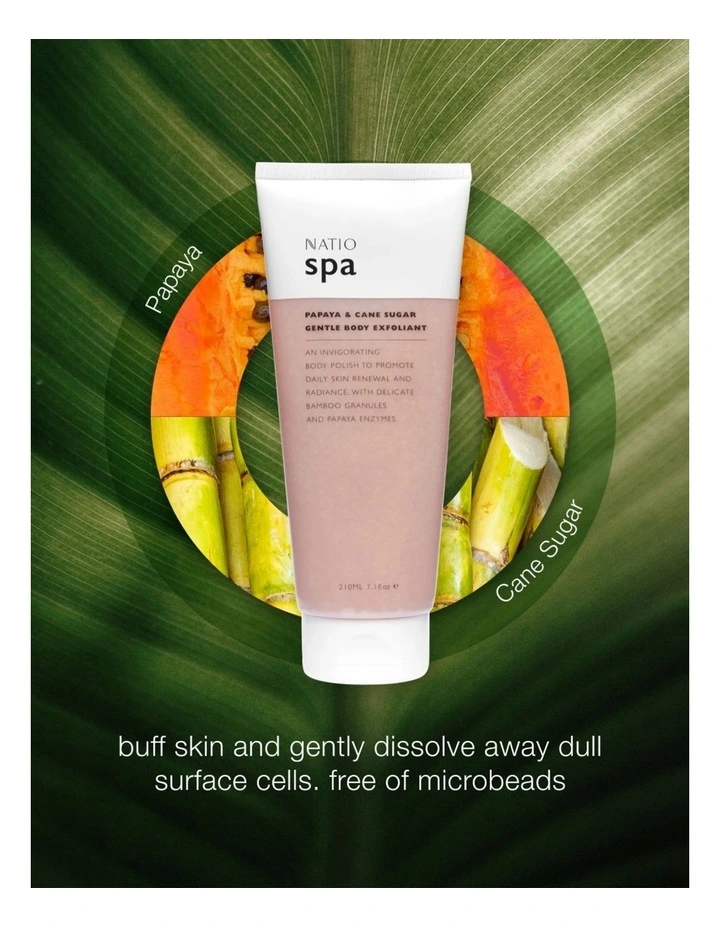 Spa Papaya & Cane Sugar Body Exfoliant 210ml image 3