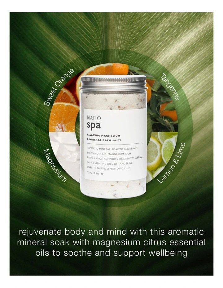 Spa Relaxing Magnesium & Mineral Bath Salts 350g image 6