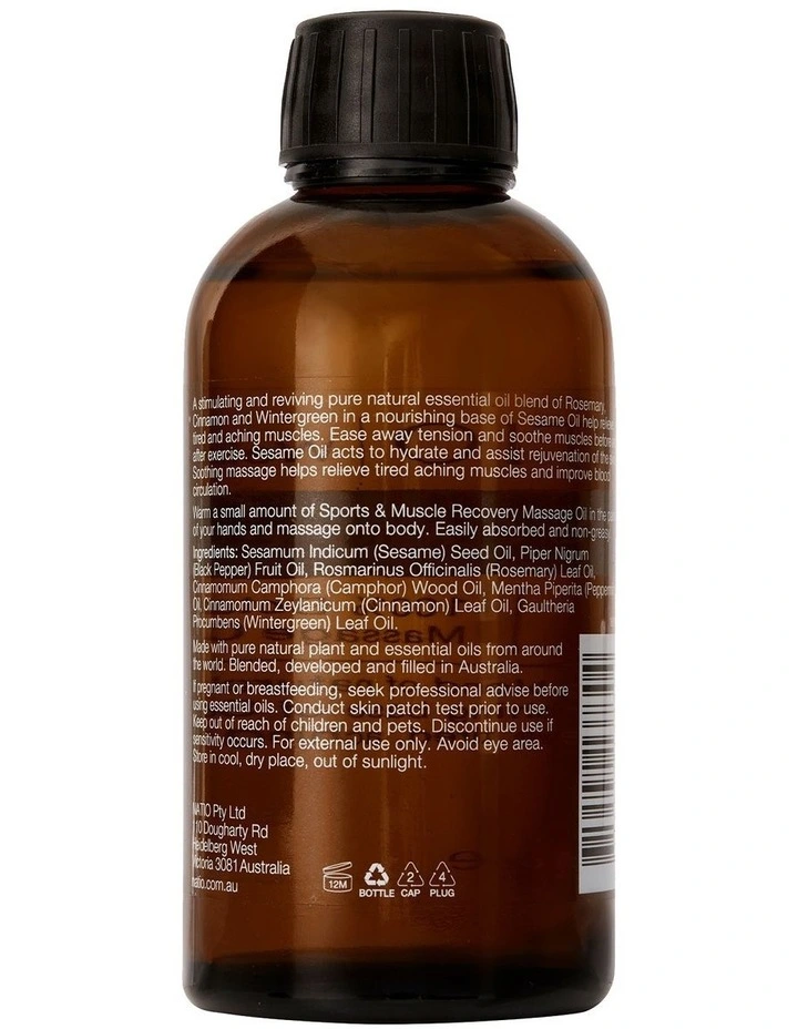 Sports & Muscle Recovery Massage Oil image 2