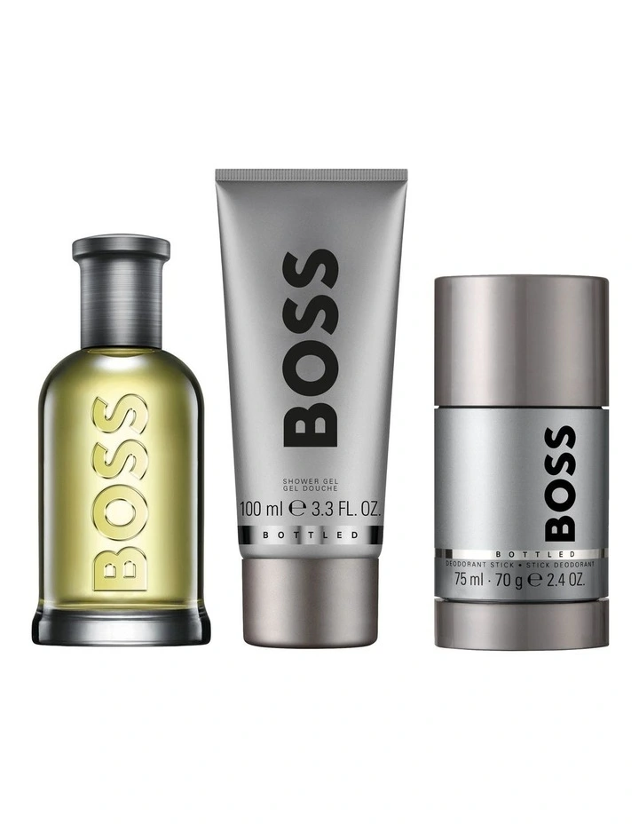Men's 3-Pc. Boss Bottled Eau De Toilette Spring Summer Gift Set image 2