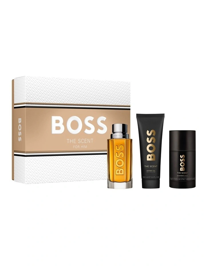 Men's 3-Pc. Boss The Scent Eau De Toilette Spring Summer Gift Set image 1