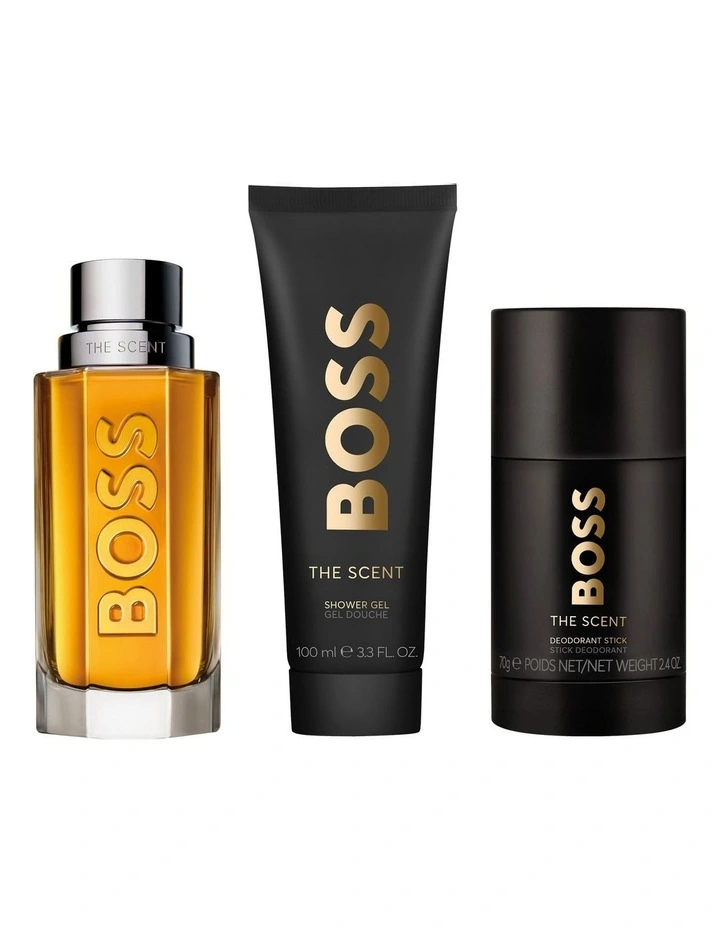 Men's 3-Pc. Boss The Scent Eau De Toilette Spring Summer Gift Set image 2