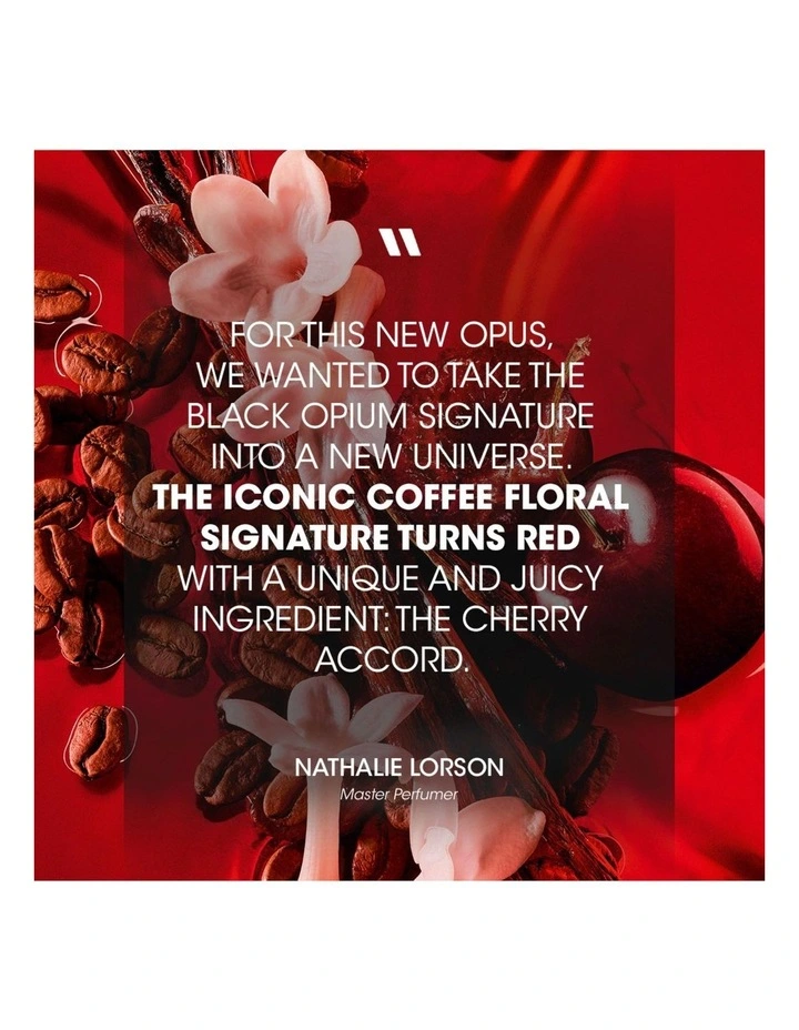 Black Opium Eau De Parfum Over Red image 3