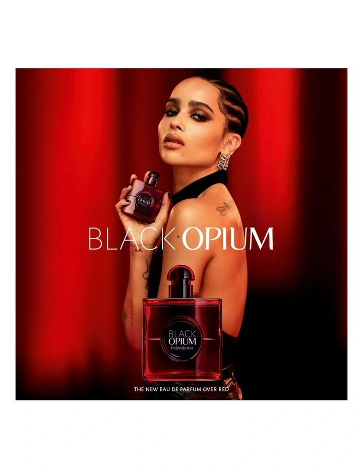 Black Opium Eau De Parfum Over Red image 4
