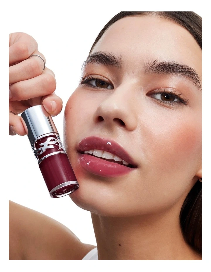 Draped Shoulder Dress in Chalk Polka Dot image 2