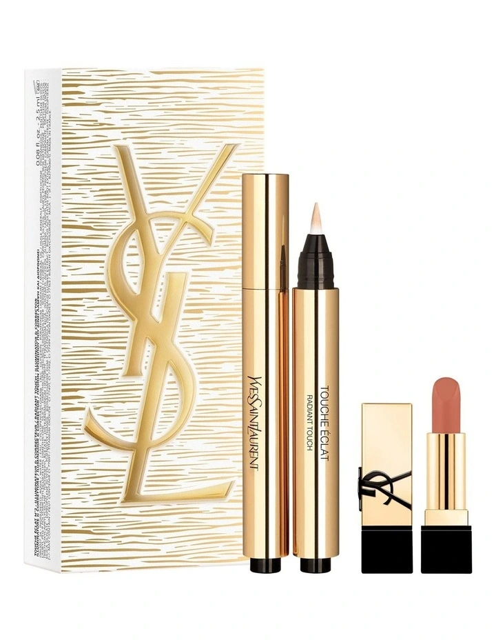 Touche Eclat Set (Includes Touche Eclat Shade 2 & Mini Rouge Pur Couture NM) image 1