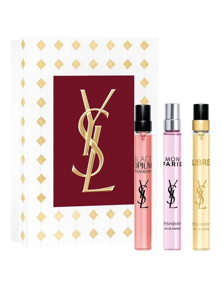 Black Opium Trio Set (Includes Black Opium EDP 10ml & Mon Paris 10ml & Libre EDP 10ml) image 1