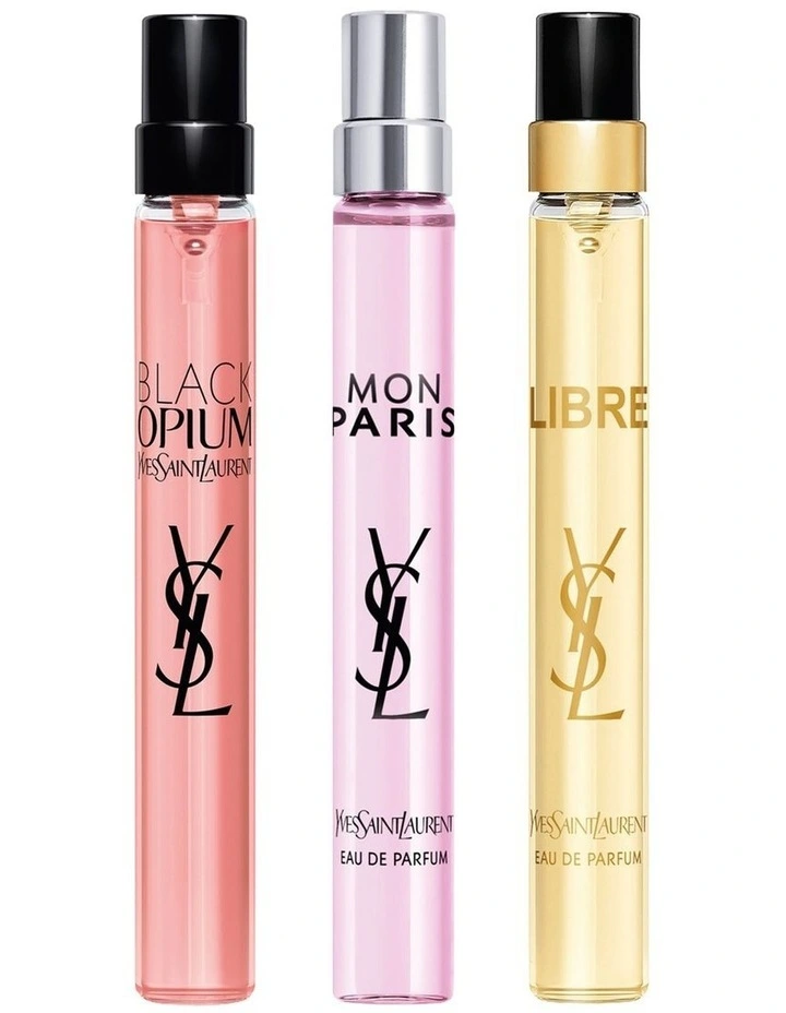 Black Opium Trio Set (Includes Black Opium EDP 10ml & Mon Paris 10ml & Libre EDP 10ml) image 2