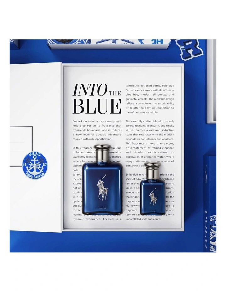 Ralph Lauren Polo Blue Parfum 125ml Set (Includes Polo Blue Parfum 40ml) image 2
