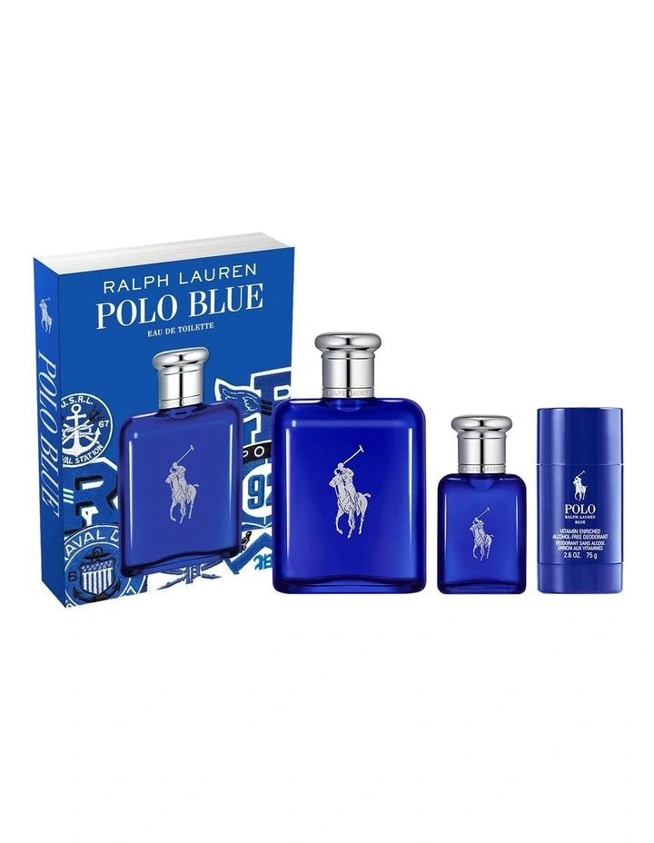Ralph Lauren Polo Blue EDT 125ml Set (Includes Polo Blue EDT 40ml & Polo Blue EDT Deodorant) image 1