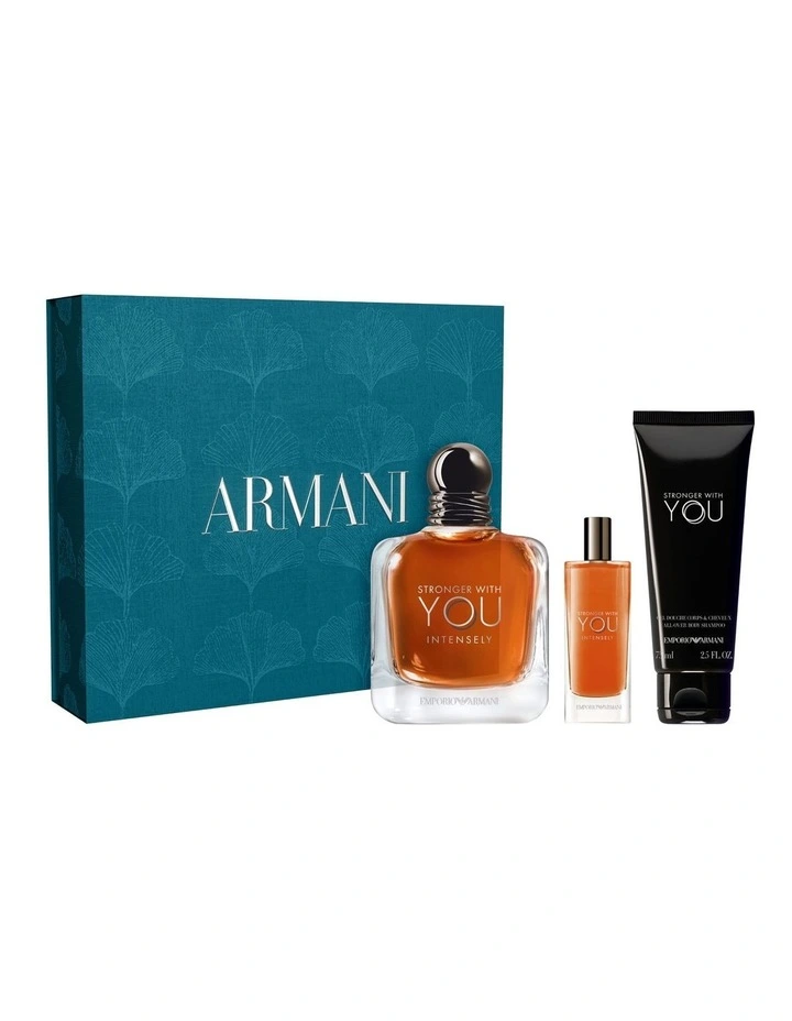 Emporio Armani Stronger With You EDP Intensley 100ml Set (SWY Intensely 15ml & SWY Intensely Shower Gel 75ml) image 1