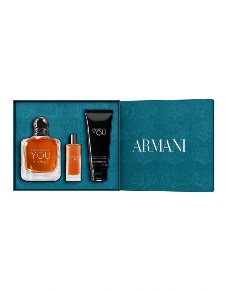 Emporio Armani Stronger With You EDP Intensley 100ml Set (SWY Intensely 15ml & SWY Intensely Shower Gel 75ml) image 2