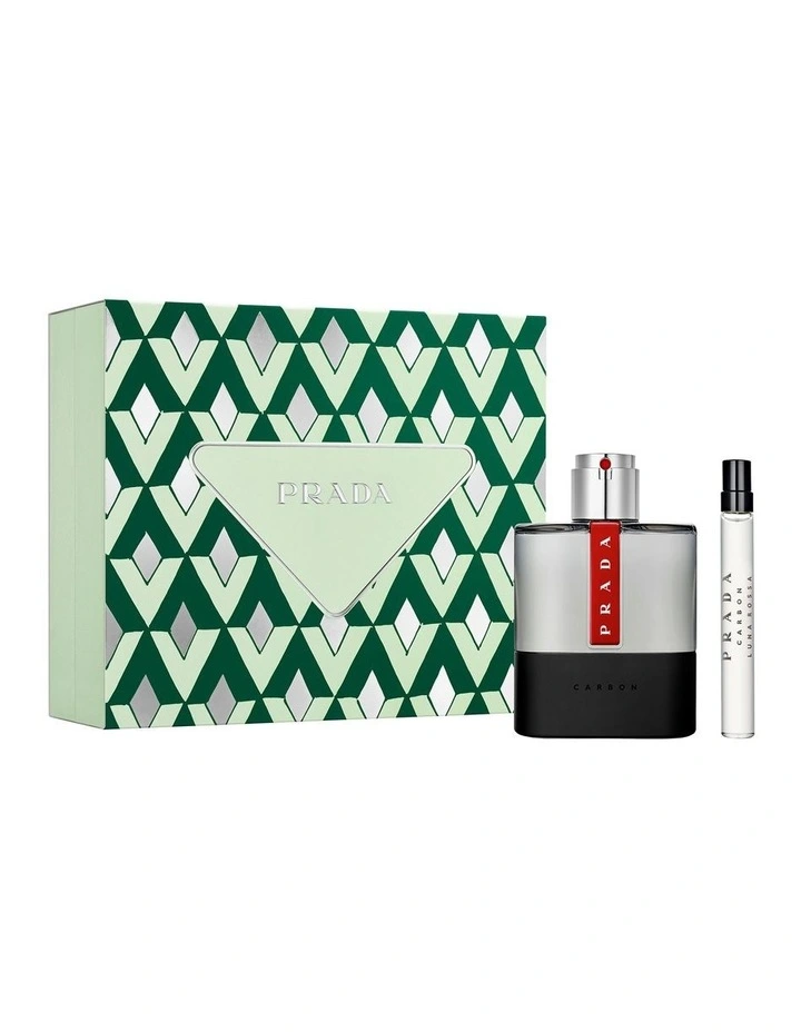 Luna Rossa Carbon Eau de Toilette 100ml Set (Luna Rossa Carbon EDT 10ml) image 1