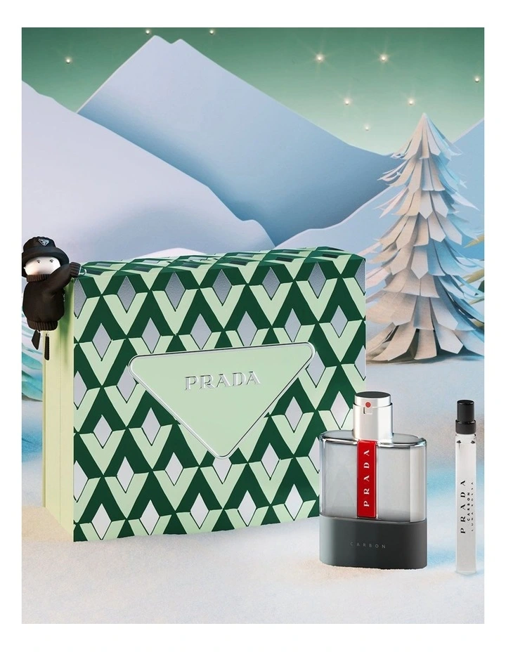 Luna Rossa Carbon Eau de Toilette 100ml Set (Luna Rossa Carbon EDT 10ml) image 2