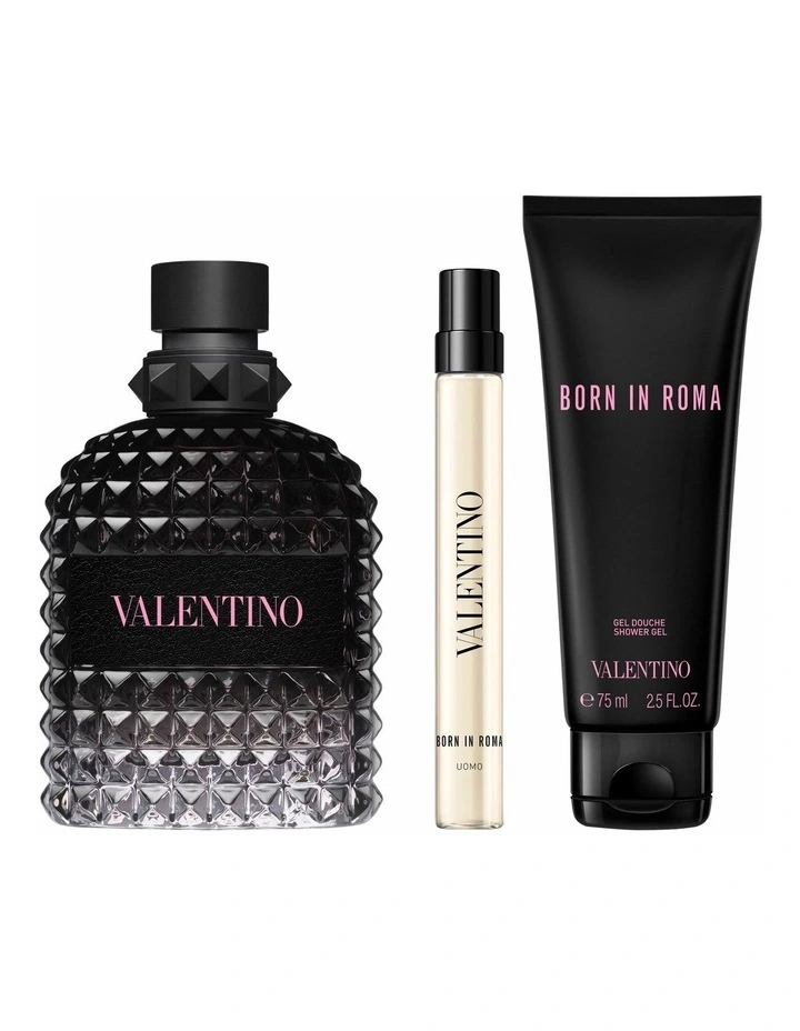Born In Roma Uomo 100ml Set (Includes BIR Uomo 10ml & Shower Gel 75ml) image 2