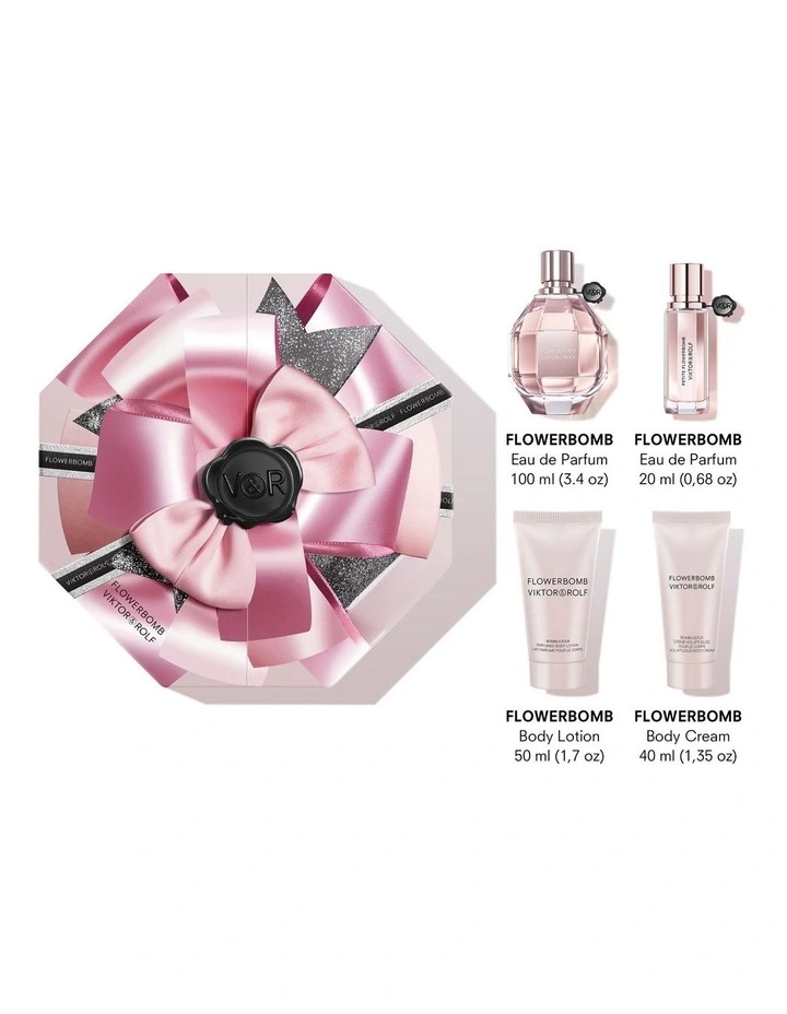 Flowerbomb Luxury 100ml Set (1000ml, 20ml, Body Lotion 50ml, Body Cream) image 4