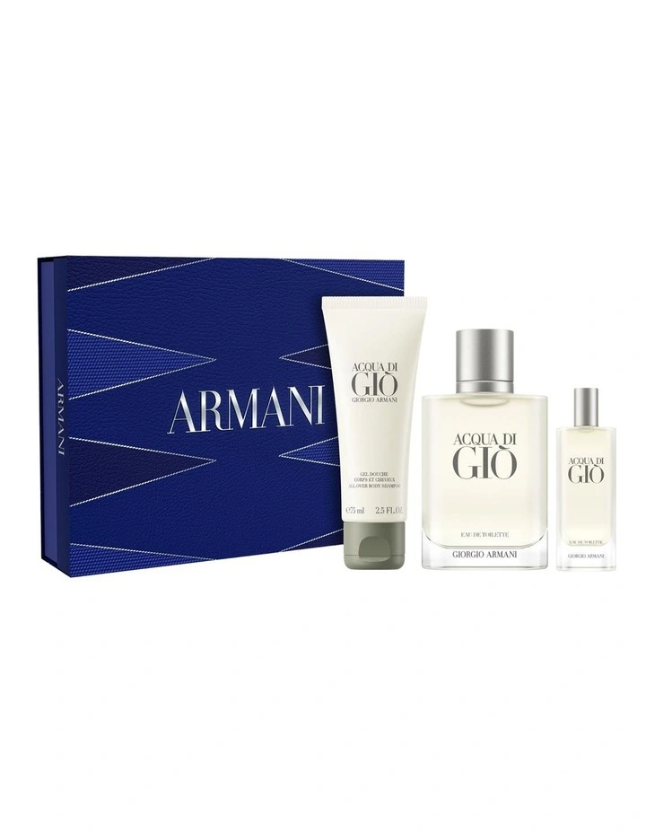 Acqua Di Gio Homme EDT 100ml Set (Includes ADGH EDT 10ml & Shower Gel 75ml) image 1