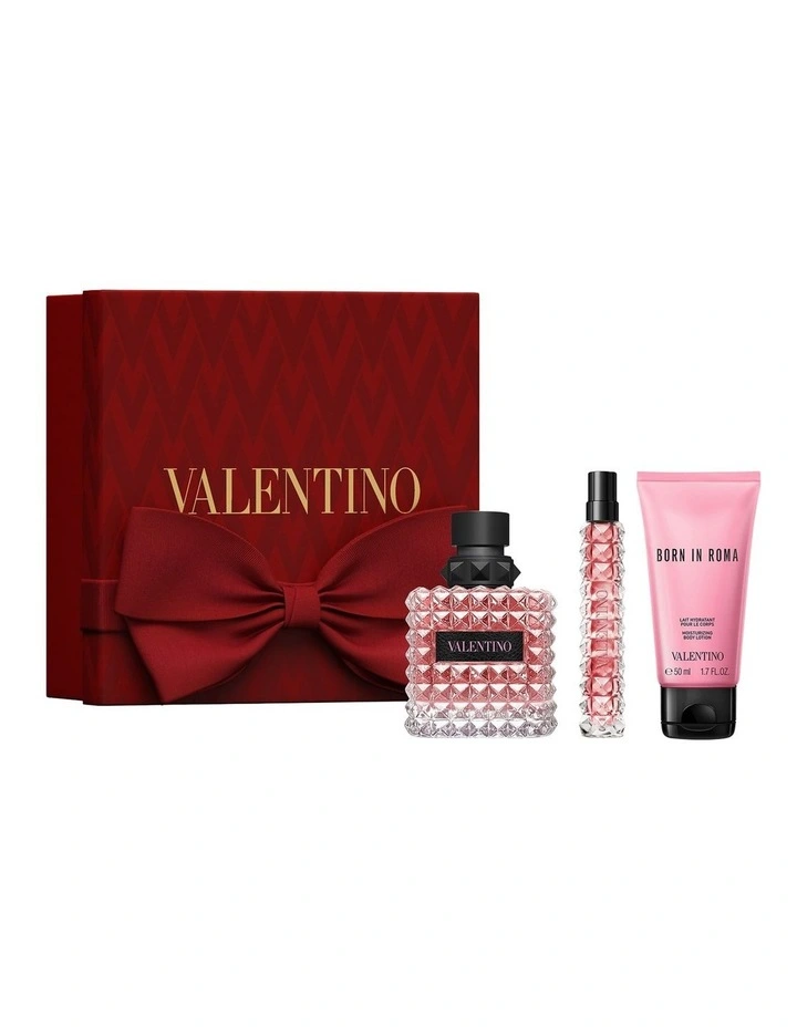 Valentino Born In Roma Donna Pink 100ml Set (Includes Body Lotion 50ml & BIR 10ml) image 1