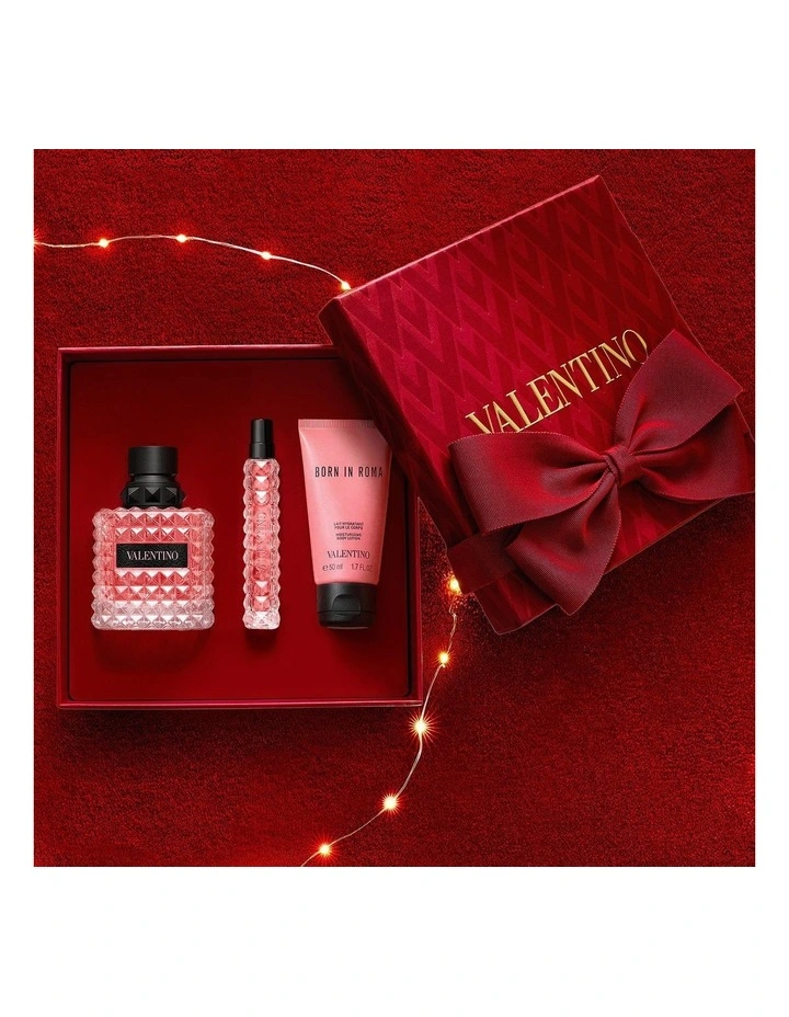 Valentino Born In Roma Donna Pink 100ml Set (Includes Body Lotion 50ml & BIR 10ml) image 2