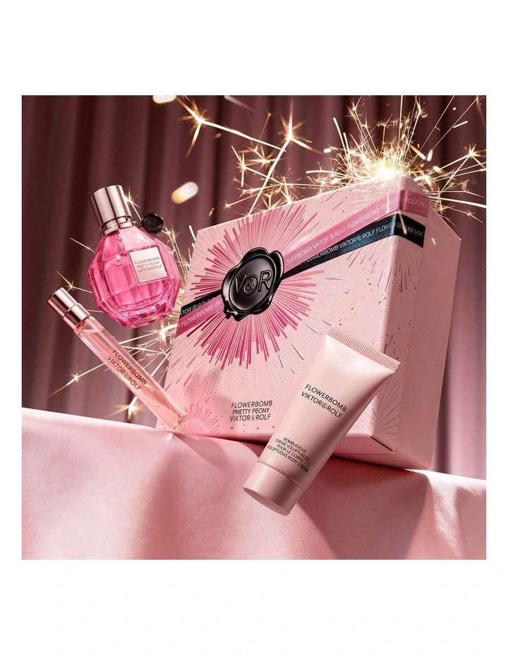 Flowerbomb Pretty Peony Giftset (50ml   10ml   Body Cream) image 2