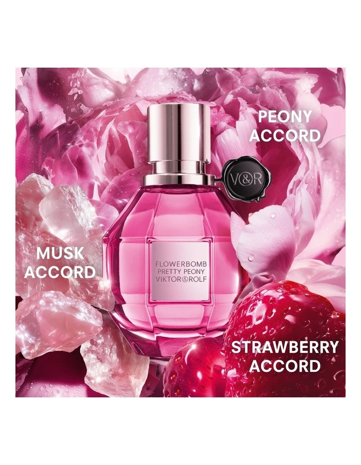 Flowerbomb Pretty Peony Giftset (50ml   10ml   Body Cream) image 3