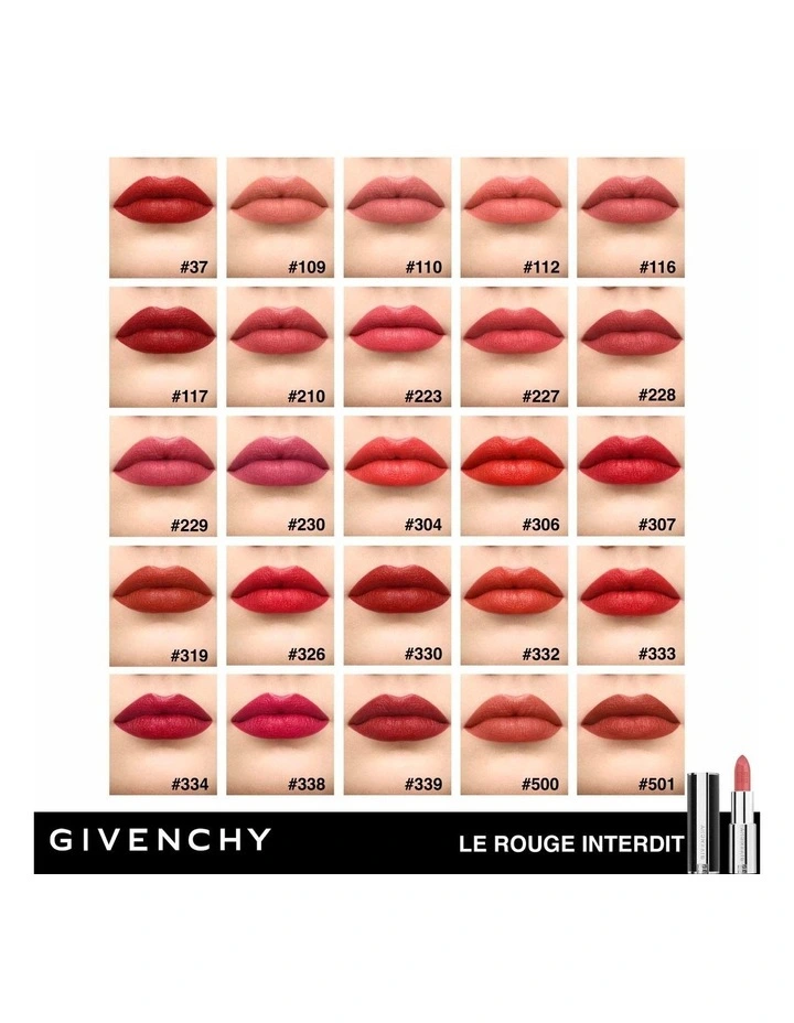 Givenchy Le Rouge Interdit Intense Silk Lipstick 3.4g in N230 Rose Boise image 5