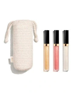 ROUGE COCO HYDRA GLOSS TRIO Set of 3 High-Shine Lipglosses