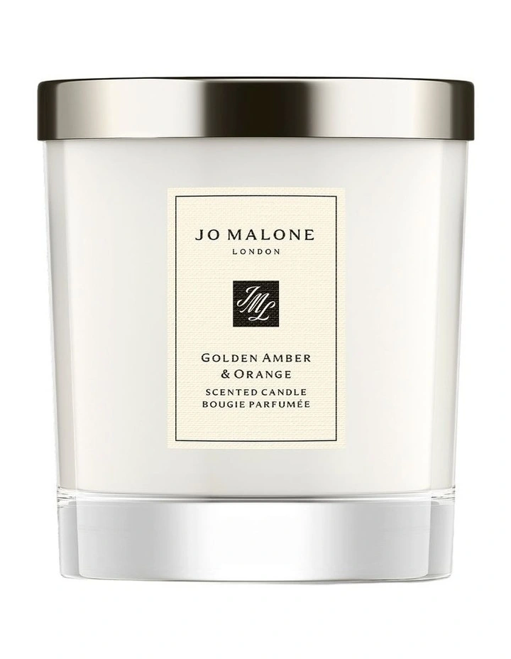 Golden Amber & Orange Scented Candle 200g image 1
