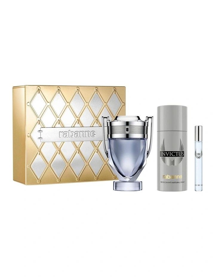 Invictus EDT 100mL Gift Set (Contains 100mL Invictus EDT, 150mL Deodorant & 10mL Travel Spray) image 1