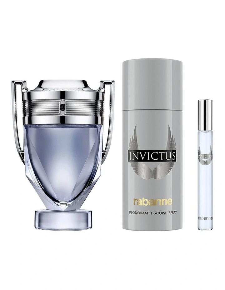 Invictus EDT 100mL Gift Set (Contains 100mL Invictus EDT, 150mL Deodorant & 10mL Travel Spray) image 1