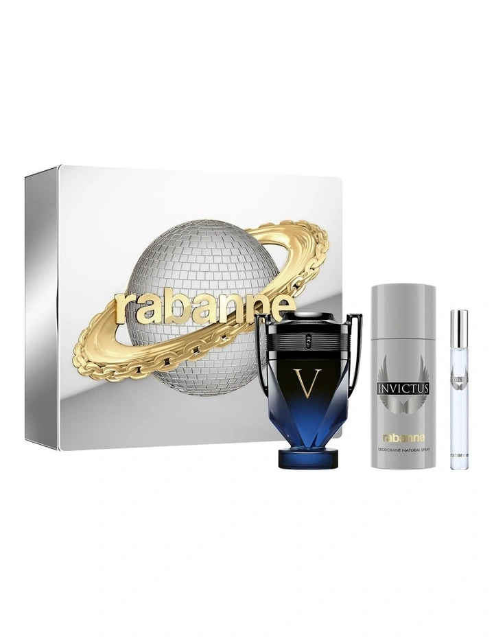 Rabanne Invictus Victory Elixir EDP 100mL Gift Set (Contains 100mL Fragrance, 150mL Deodorant & 10mL Travel Spray) image 1