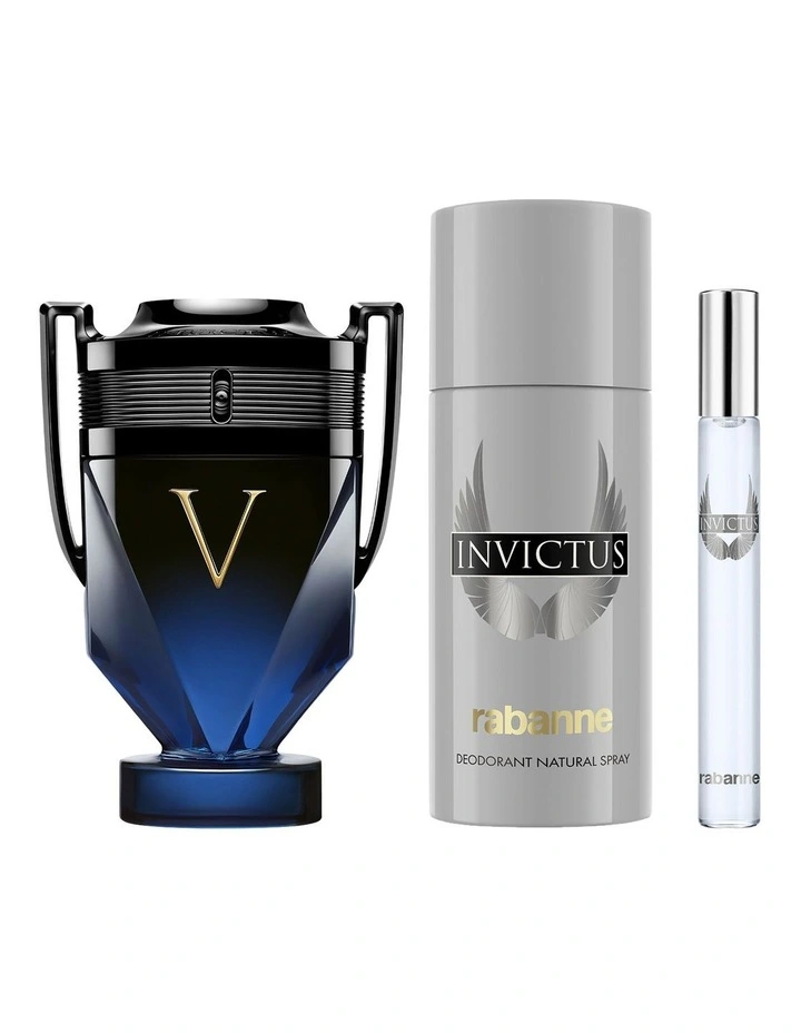 Rabanne Invictus Victory Elixir EDP 100mL Gift Set (Contains 100mL Fragrance, 150mL Deodorant & 10mL Travel Spray) image 2