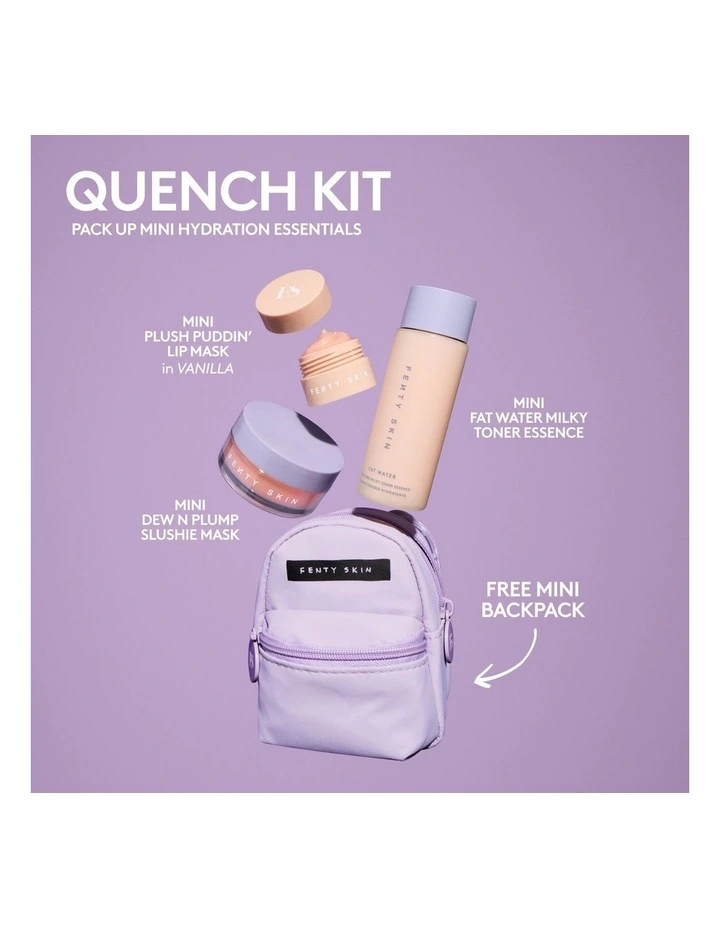 QUENCH KIT MINI 3-PIECE HYDRATING SKINCARE SET BAG image 2