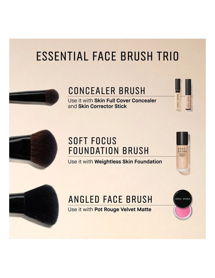 Essential Face Brush Trio image 3