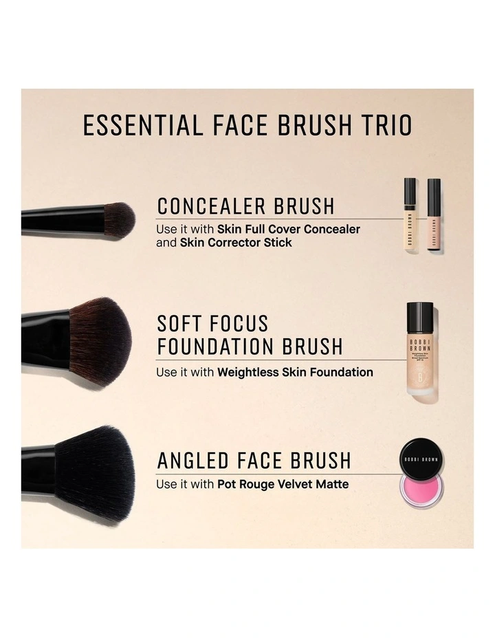 Essential Face Brush Trio image 3