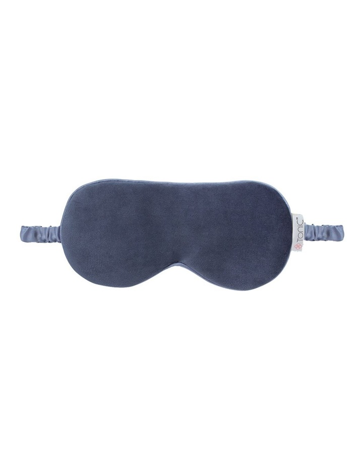 Luxe Velvet Eye Mask Storm Blue Navy