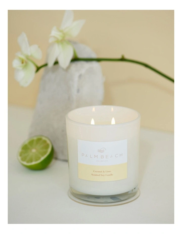 Coconut & Lime Scented Candle 420g image 6