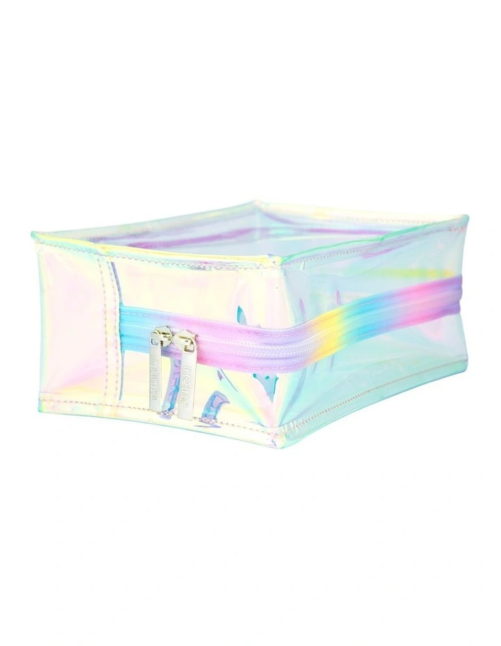 Hologram Beauty Bag Medium in Multi image 2