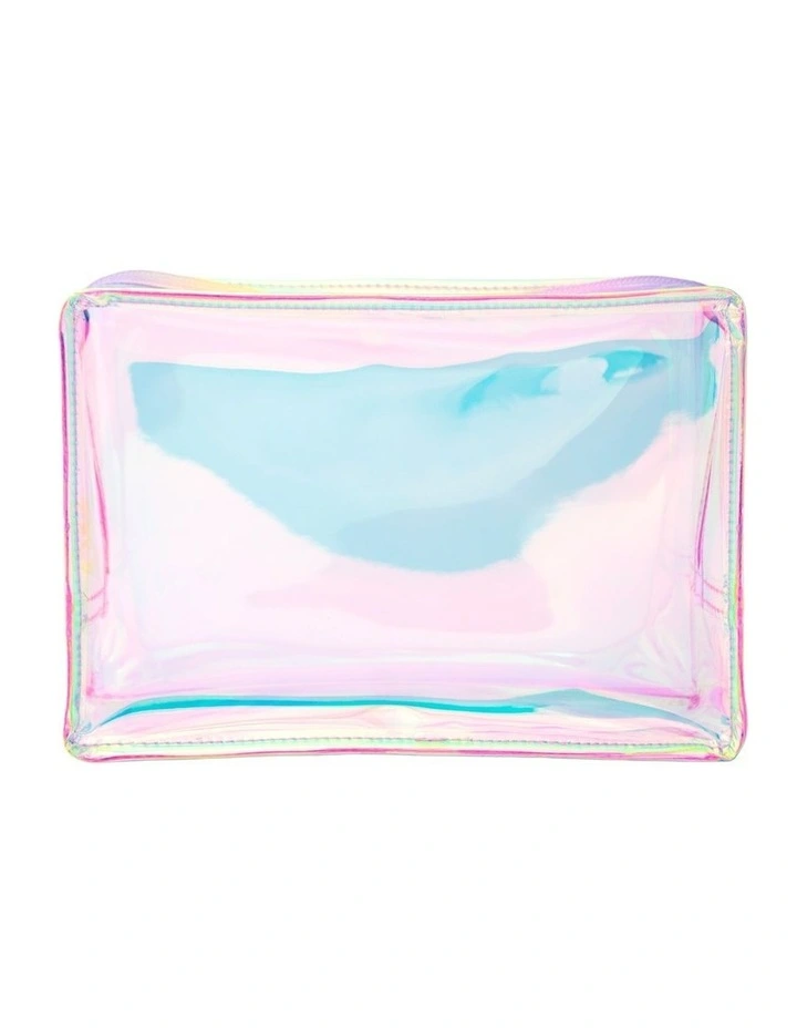 Hologram Beauty Bag Medium in Multi image 3