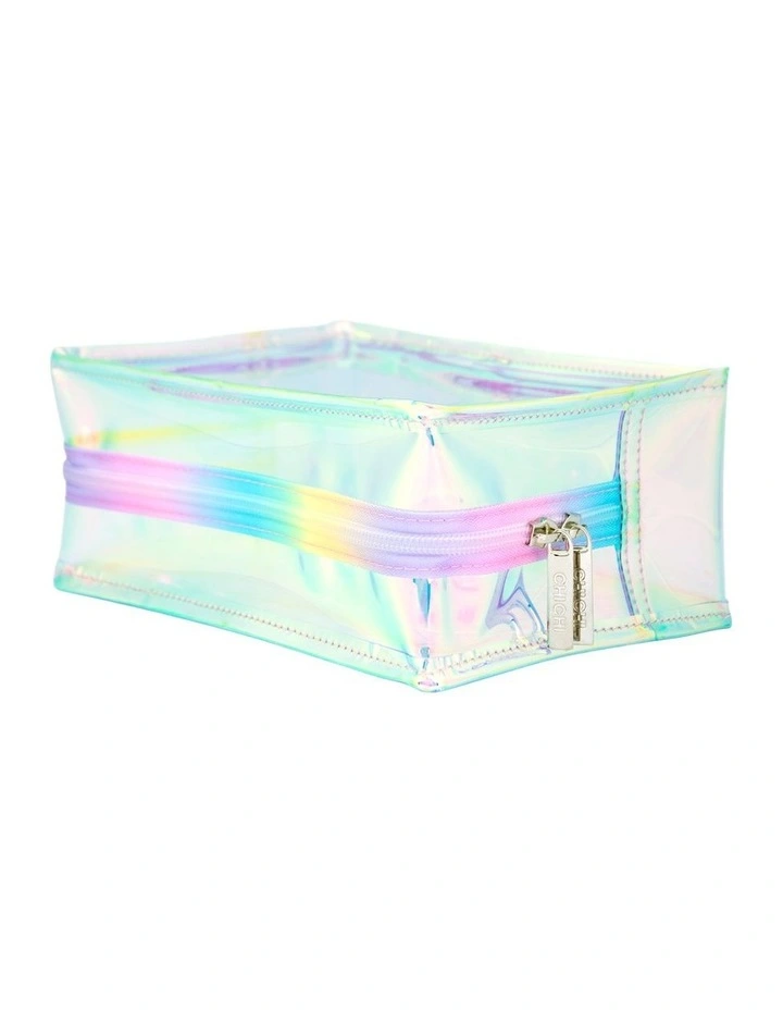 Hologram Beauty Bag Medium in Multi image 4
