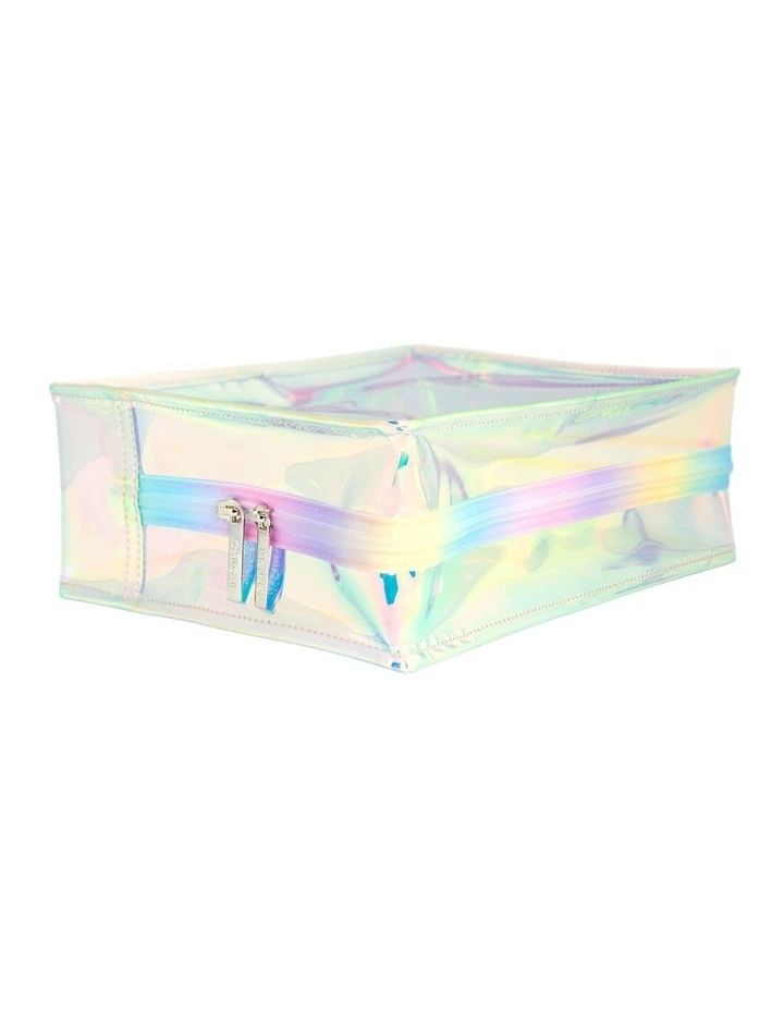 Hologram Beauty Bag Large in Multi image 2