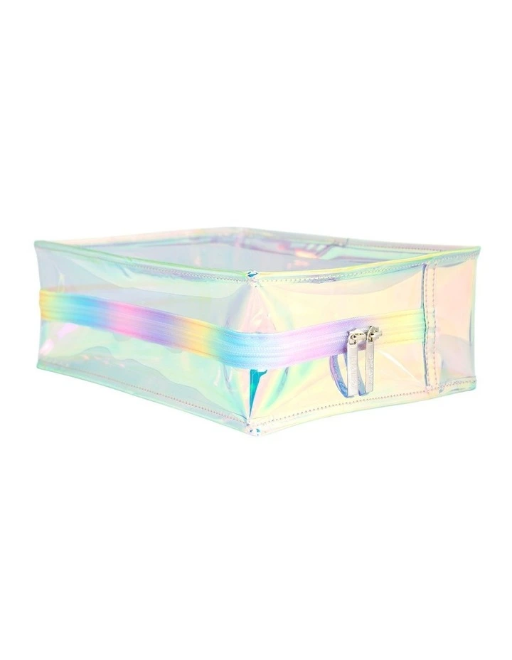 Hologram Beauty Bag Large in Multi image 4