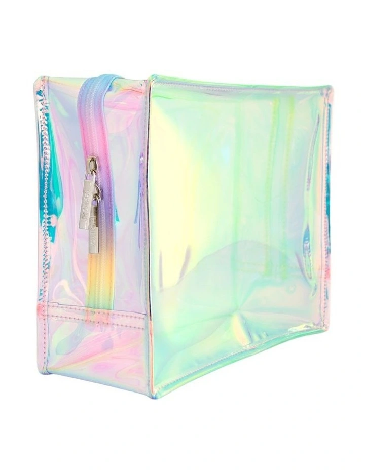 Hologram Beauty Bag Large in Multi image 5
